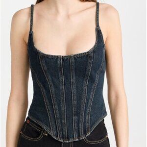 *NEW* Lioness Denim Capri Corset Top, Size Small. NEVER WORN with tags